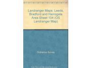 Landranger Maps Leeds Bradford and Harrogate Area Sheet 104 OS Landranger Map