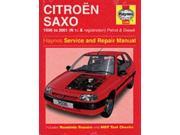 Citroen Saxo Service and Repair Manual 1996 to 2001 Haynes Service and Repair Manuals