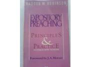 Expository Preaching Principles and Practice