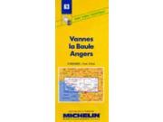Michelin Map 63 Vannes La Baule Angers