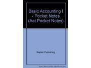 Basic Accounting I Pocket Notes Aat Pocket Notes