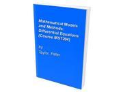 Mathematical Models and Methods Differential Equations Course MST204