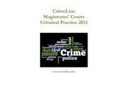 CrimeLine Magistrates Courts Criminal Practice 2013