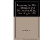 Learning for All Difference and Distinction E242 Learning for all