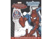 Marvel Spiderman Black Paper Colouring Book