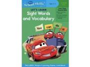 Disney Cars School Skills Workbook Sight Words and Vocabulary