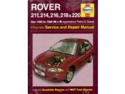 Rover 211 214 216 218 220 Dec 1995 to 1998 N to R registration Petrol Diesel Haynes Service and Repair Manuals
