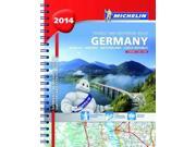 Germany Benelux Austria Switzerland Czech Republic 2014 A4 spiral atlas Michelin Tourist and Motoring Atlas
