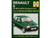 Renault 5 1985 96 Service and Repair Manual Haynes Service and Repair Manuals
