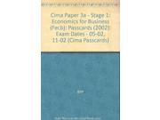 Cima Paper 3a Stage 1 Economics for Business Fecb Passcards 2002 Exam Dates 05 02 11 02 Cima Passcards