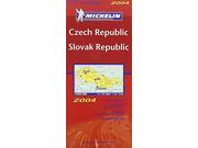 Czech Republic and Slovak Republic 2004 Michelin National Maps