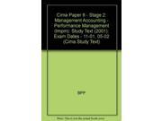 Cima Paper 8 Stage 2 Management Accounting Performance Management Impm Study Text 2001 Exam Dates 11 01 05 02 Cima Study Text