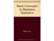 Basic Concepts in Business Statistics