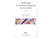 Anthologie De LA Poesie Francaise Du Xxe Siecle Vol.2 Poesie Gallimard