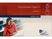 CIMA Intermediate Paper 4 Finance IFIN MCQ Cards Cima Mcq Cards