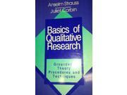 Basics of Qualitative Research Grounded Theory Procedures and Techniques