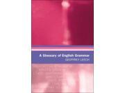 A Glossary of English Grammar Glossaries in Linguistics