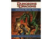 Character Record Sheets Dungeons Dragons