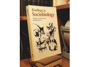 Readings in Sociobiology