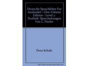 Deutsche Sprachlehre Fur Auslander One Volume Edition Level 2 Textheft Sprechubungen Von L. Nieder