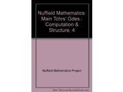 Nuffield Mathematics Main Tchrs .Gdes. Computation Structure 4