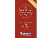 Michelin Red Guide 2003 Europe Michelin Red Hotel Restaurant Guides