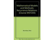 Mathematical Models and Methods Recurrence Relations Course MST204