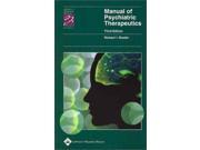 Manual of Psychiatric Therapeutics Lippincott Manual Series