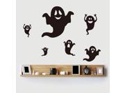 Dnven 27 w X 33 h Halloween Happy Ghosts Funny Monsters Scream Wall Decals Window Stickers Halloween Decorations for Kids Rooms Nursery Party