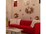 Dnven 54 w x 38 h Impression Sunflower Wall Stickers for Bedroom Living Room Kids Room Sofa Background Removable Self Adhesive Lettering Vinyl Wall Art Home D