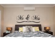 Dnven 59 w x 20 h Black Sweet Couple Series Free Standing Letters Mr Mrs Removable Family Wall Decals Lettering Vinyl Wall Art Stickers for Bedroom Wed