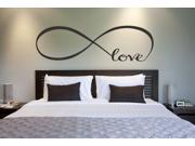 Dnven Black 47 w x18 h Infinity Love Symbol Bedrooms Wall Decals Stickers Art Decor Home Vinyl Quotes Lettering Sayings Romantic Wedding Anniversary Wall Deca