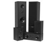 Fluance AVHTB Surround Sound Home Theater 5.0 Channel Speaker System