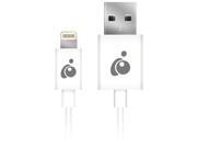 IOGEAR GRUL01 WT Charge Sync Flip TM Lightning R to Reversible USB Cable 3.3ft White