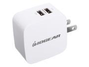 IOGEAR GPAW2U4 4.2 Amp GearPower Dual USB Wall Charger