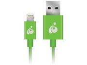 IOGEAR GRUL01 GR Charge Sync Flip TM Lightning R to Reversible USB Cable 3.3ft Green