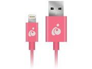 IOGEAR GRUL01 PK Charge Sync Flip TM Lightning R to Reversible USB Cable 3.3ft Pink