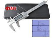 Digital Caliper Inch Metric Fractions SUPER HIGH QUALITY! 6 inch 150mm Precision LCD Stainless Steel Caliper MLTOOLS® DC8001