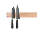 Zelancio 16 Premium Hardwood Maple Magnetic Knife Strip Solid Wood Wall Mount Wooden Knife Holder