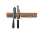 Zelancio 16 Premium Hardwood Walnut Magnetic Knife Strip Solid Wood Wall Mount Wooden Knife Holder