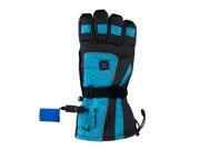 Winterial Heated Snowboard Ski Gloves Warm Blue Small