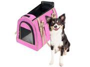 Frontpet Luxury Handbag Dog Purse Stylish Soft Sided Pink Pet Carrier for Small Dogs and Cats!