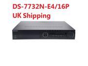 US STOCK Hikvision DS 7732N E4 16P HDMI 32CH NVR For Network IP Camera System Recorder