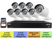 CIB 8CH NVR 8MP 5MP 4MP 3840x2160 to 2592x1520 Magepixel Super HD H.265 POE Network Video Recorder System 8x4MP 2592x1520 Super HD H.265 POE Weatherproof V