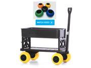 Plus One Garden Nursey Cart Hand Pull Wagon with Wheels Use Indoor Outdoor