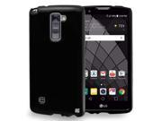 NEW BLACK RUBBERIZED HARD SHELL PROTECTOR CASE COVER FOR LG STYLO 2 PLUS MS550