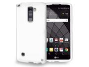 NEW WHITE RUBBERIZED HARD SHELL PROTECTOR CASE COVER FOR LG STYLO 2 PLUS MS550