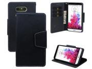 BLACK INFOLIO WALLET CREDIT CARD ID CASH CASE COVER STAND FOR LG G5 PHONE