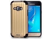 GOLD METALLIC SLIM DUO SHIELD CASE COVER FOR SAMSUNG GALAXY AMP 2 EXPRESS 3