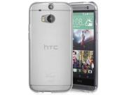 NEW CLEAR FLEXIBLE GEL TPU SOFT GRIP SKIN CASE COVER FOR HTC ONE M8